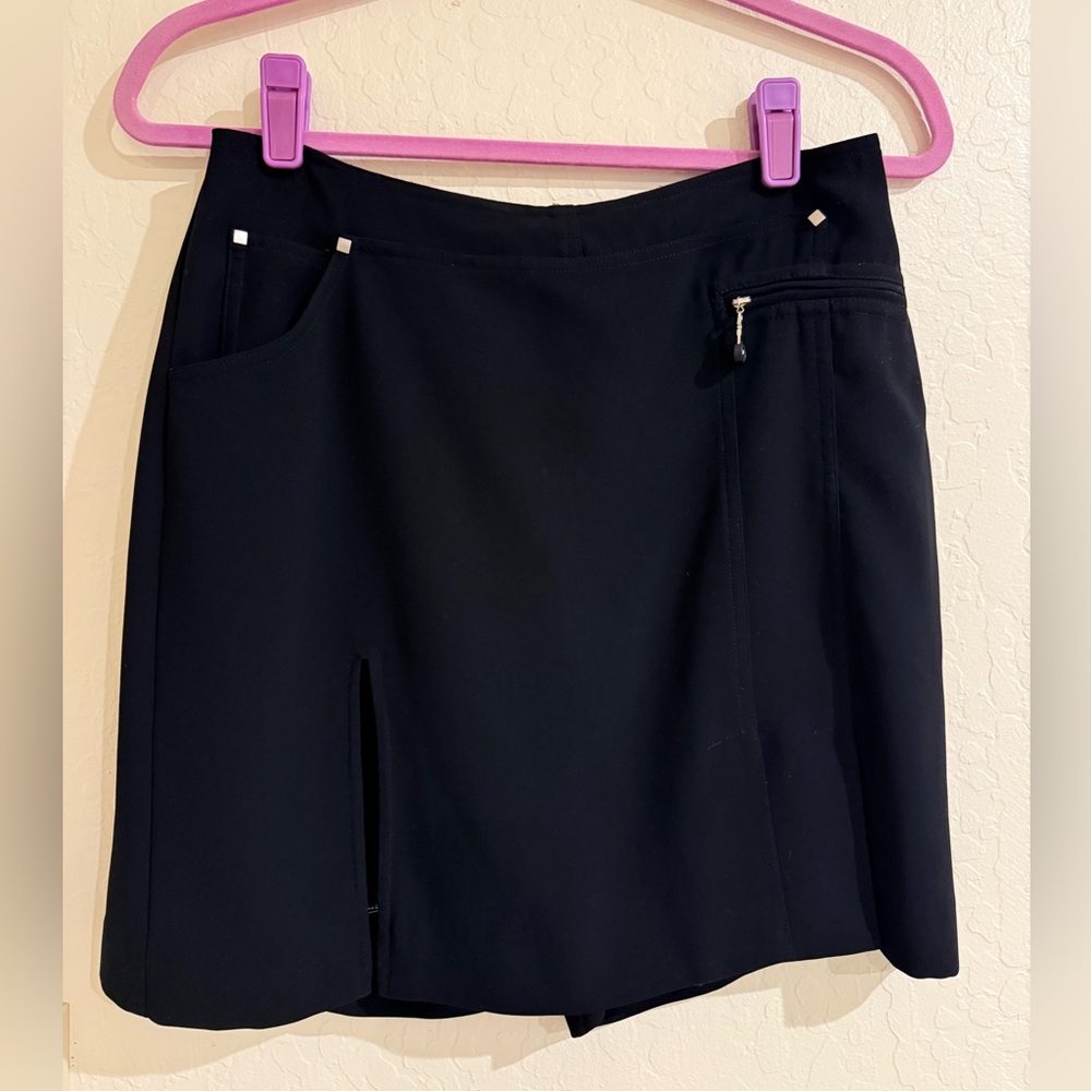 Jamie Sadock Black Skort with Stud Accents